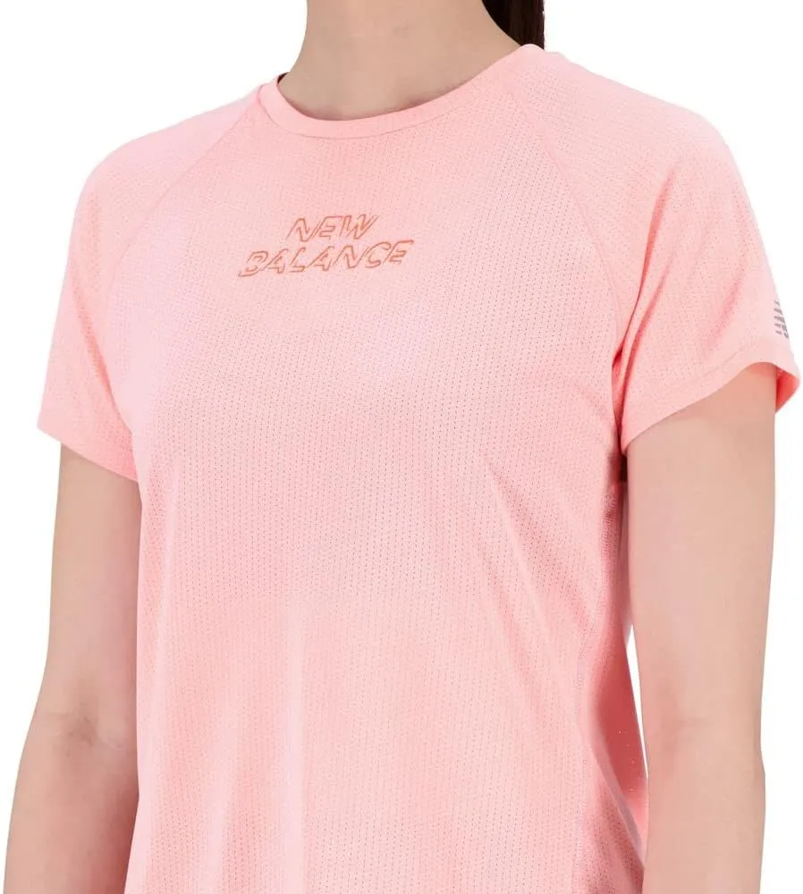 New Balance Women's Impact Run Short Sleeve 22 Top