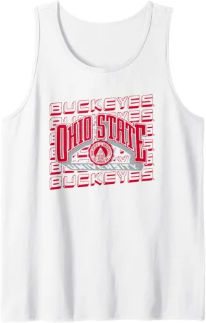 Ohio State Buckeyes Repeat White Officially Licensed Tank Top