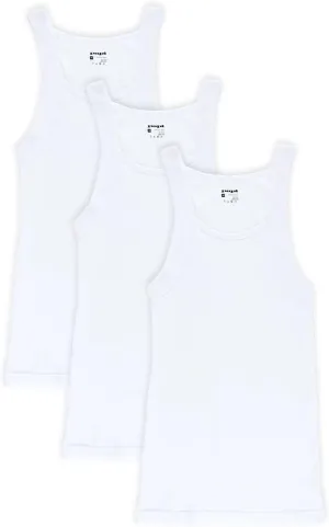 Papi Men's 3-Pack Cotton Square Neck Tank Top