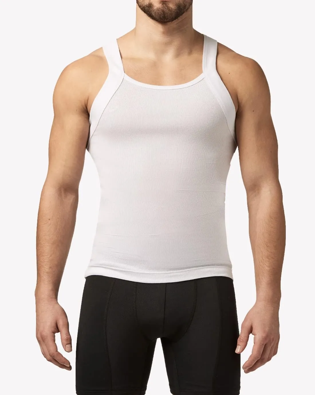 Papi Men's 3-Pack Cotton Square Neck Tank Top