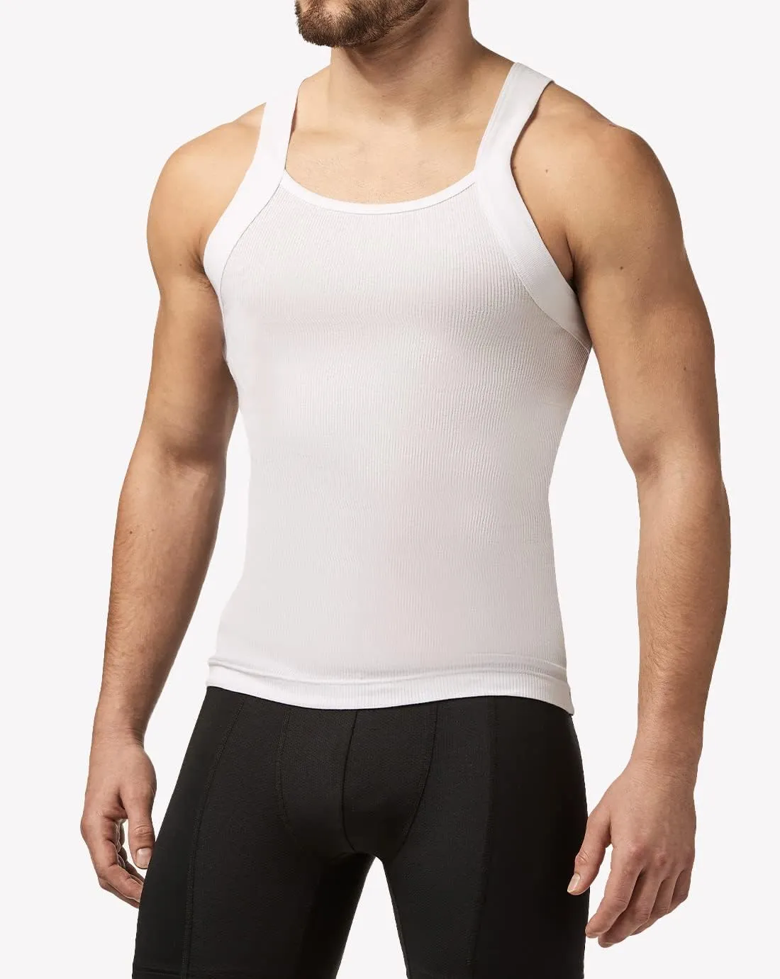 Papi Men's 3-Pack Cotton Square Neck Tank Top