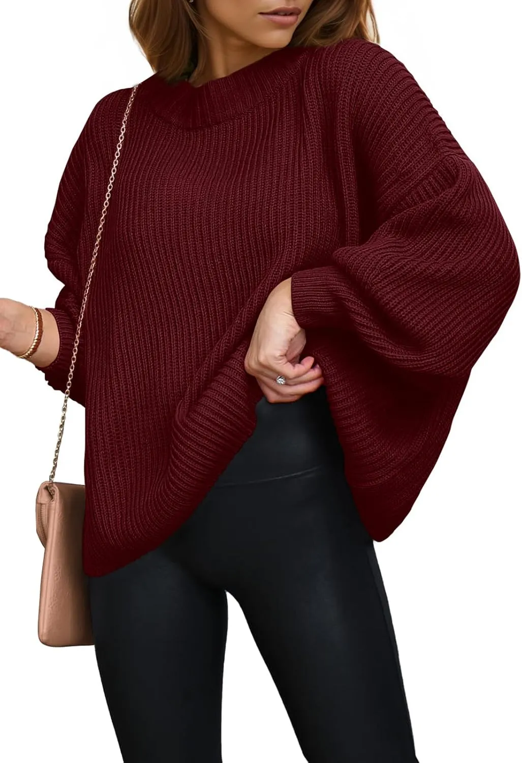 PRETTYGARDEN Womens Sweaters Fall 2025 Oversized Chunky Knitted Pullover Sweater Casual Long Sleeve Crewneck Cute Sweaters