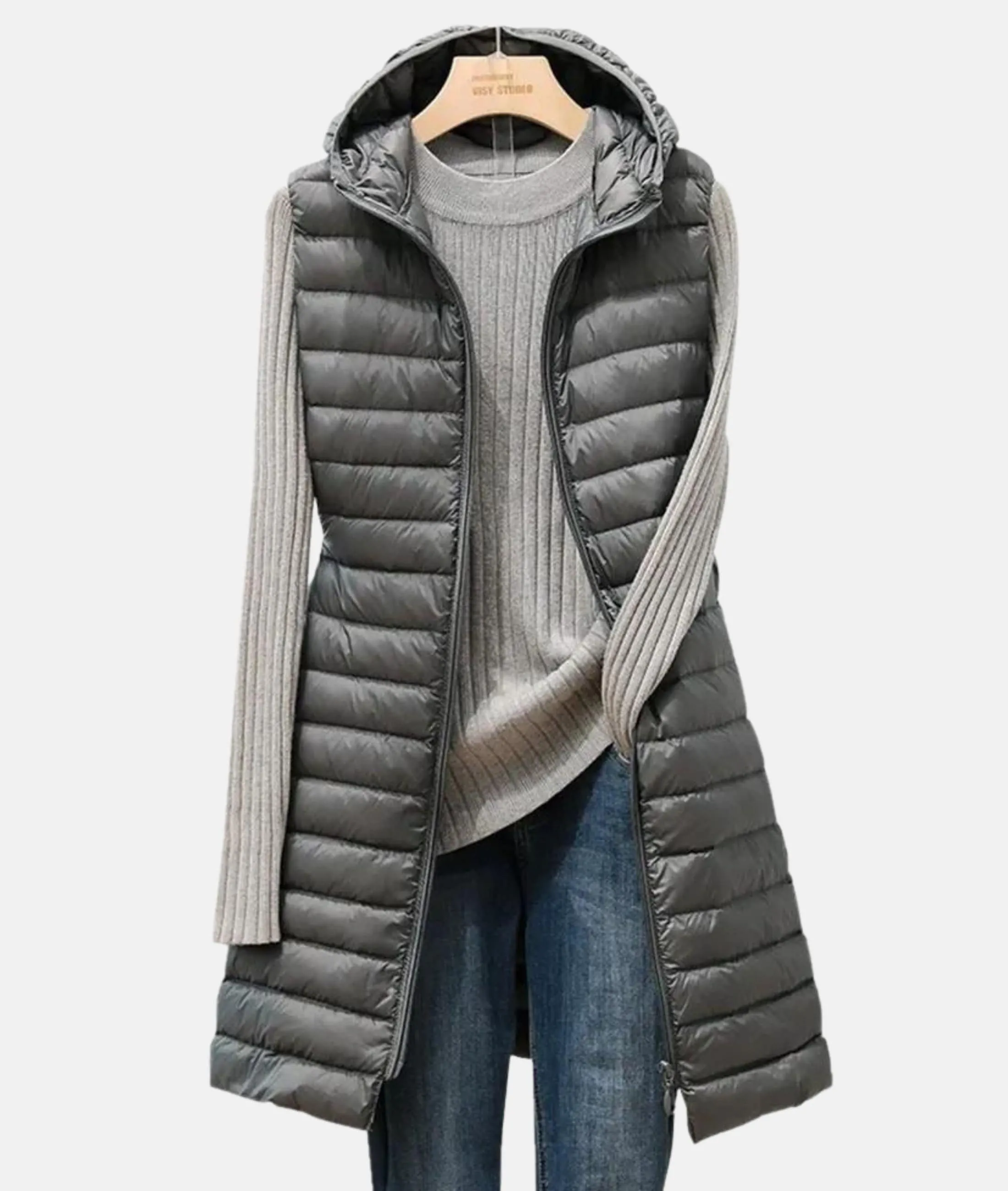 Quilted Long Jacket: Lightweight, Insulated, Casual Winter Coat