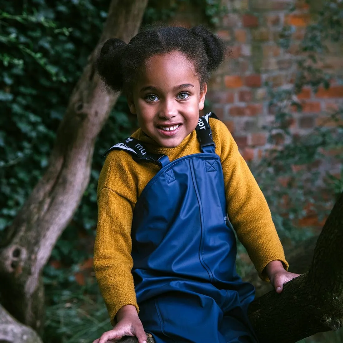 Rainy Day Waterproof Dungarees Navy