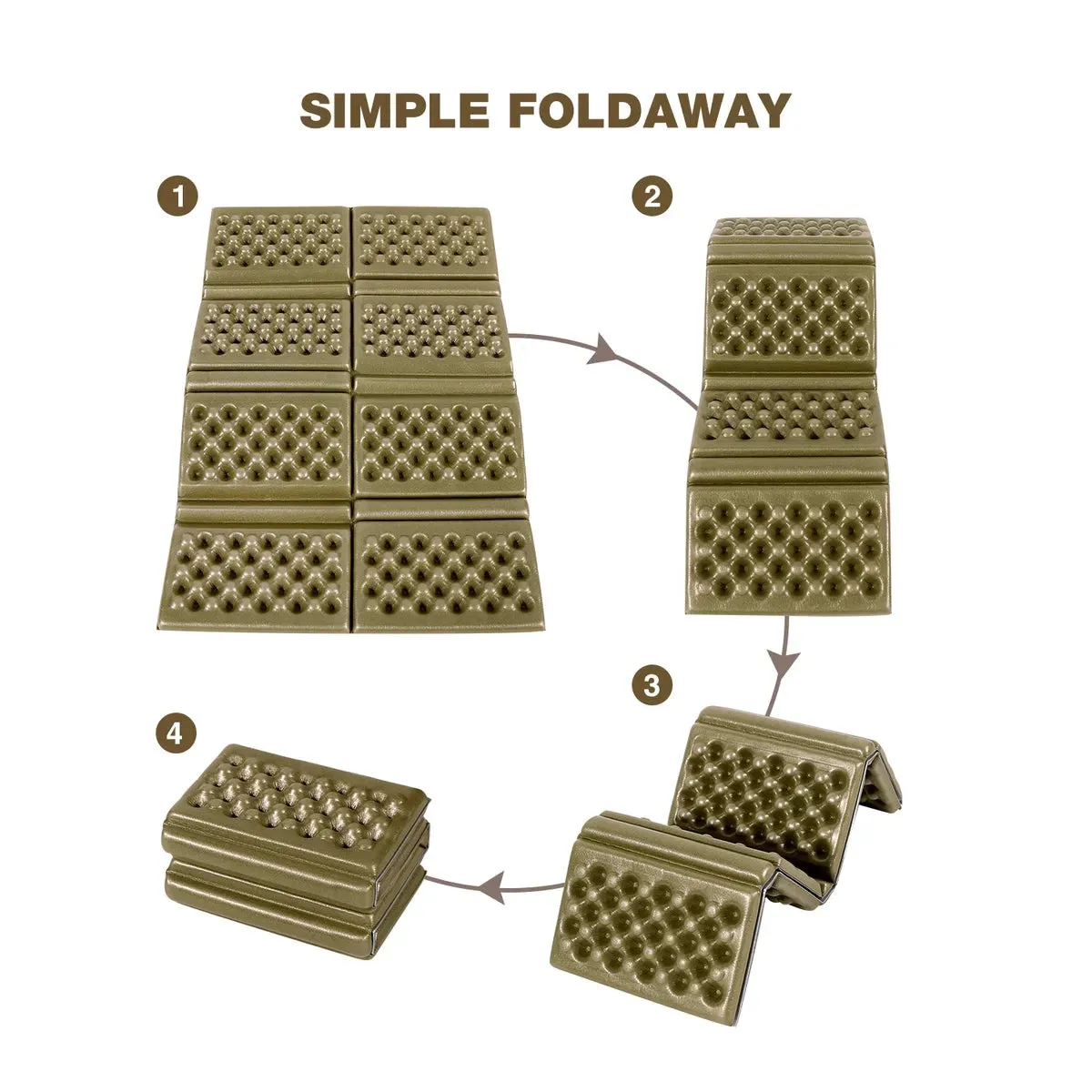REDCAMP Foam Hiking Seat Pad, 1/2/4PCS