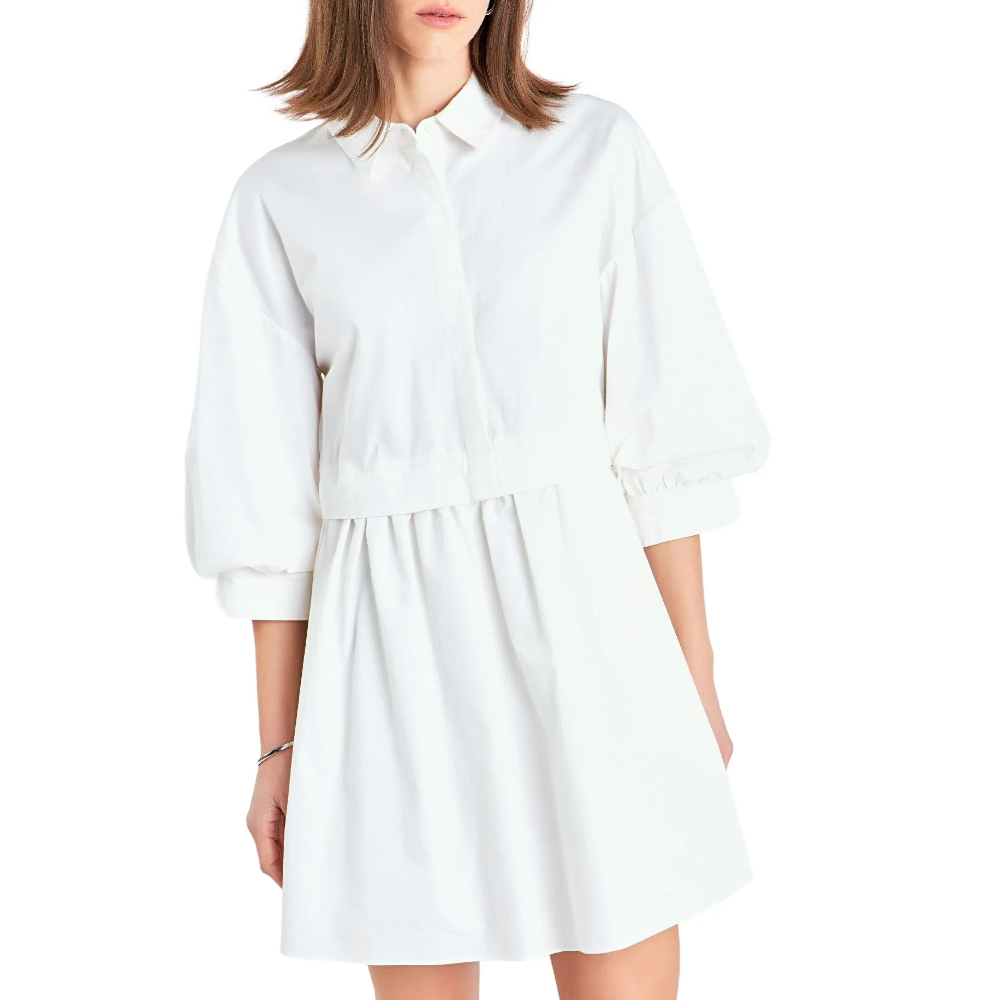 Scarlett Mini Puff Sleeve Dress