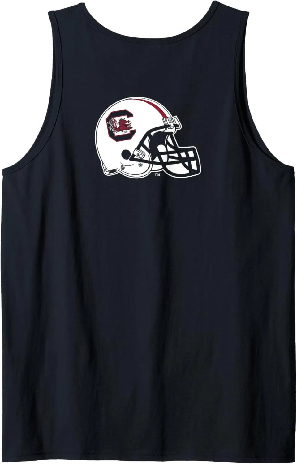 South Carolina Gamecocks Front/Back Football Black Tank Top
