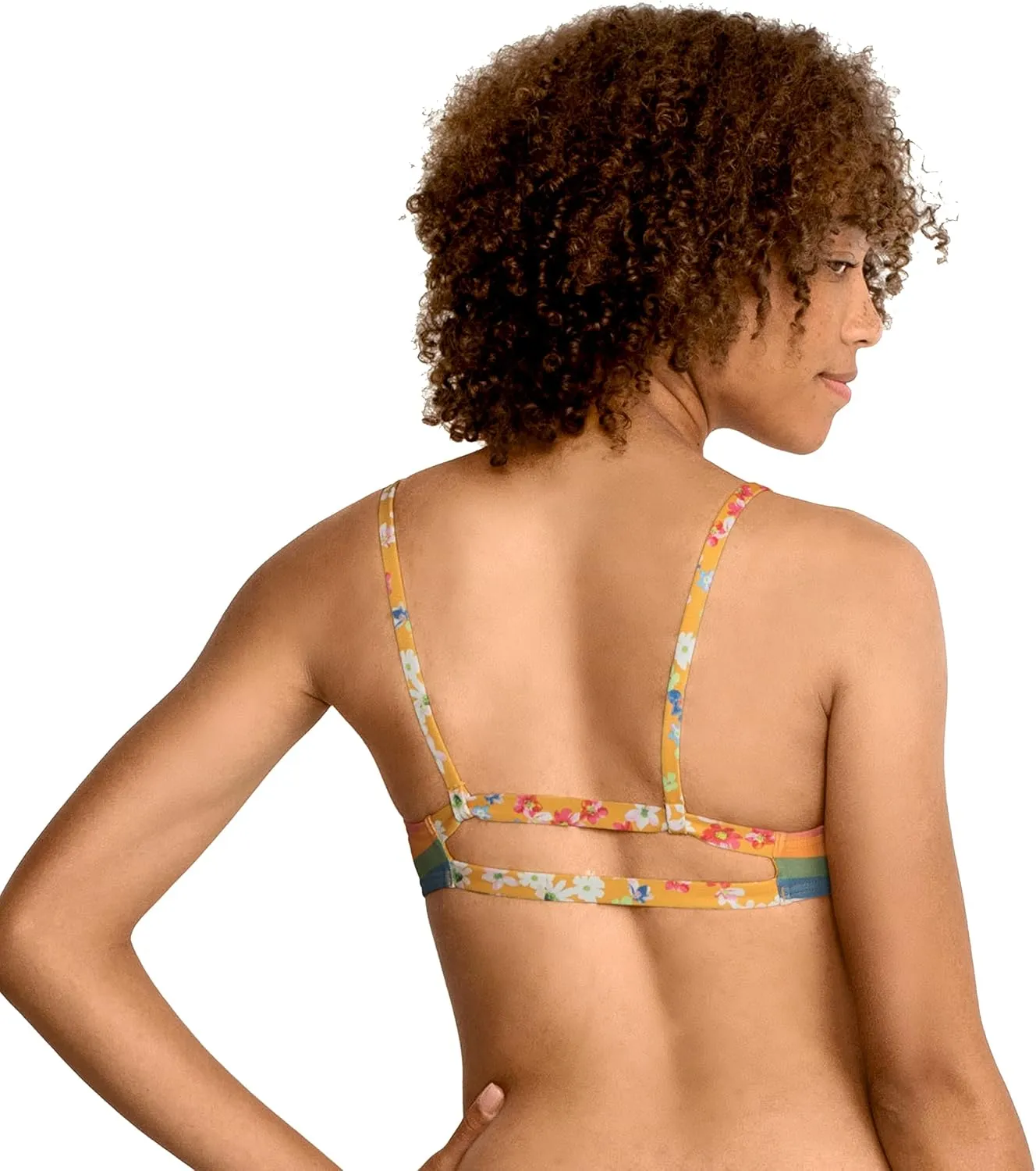 Speedo Women's Swimsuit Top Bikini Endurance Strappy Back Demi