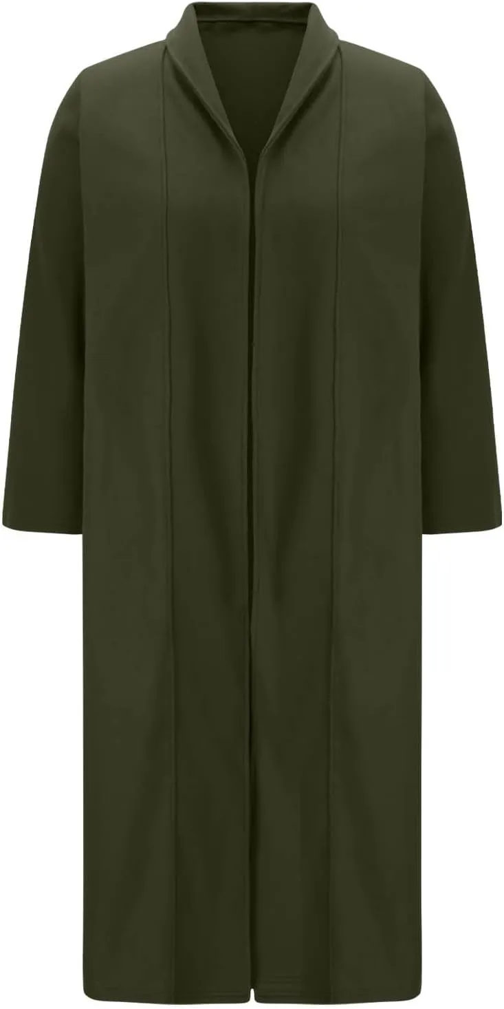 TANGNADE Winter Coats for Women Long Length Wool Jackets Notch Lapel Single Breasted Trendy Casual Long Pea Trench Coat