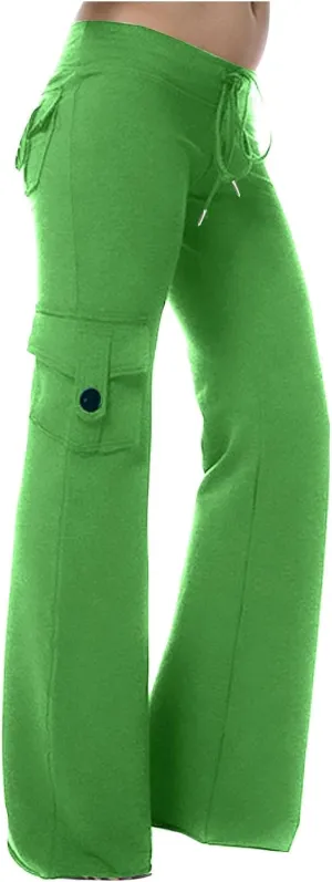 TARIENDY Women's Trouser Pants Summer Lightweight Sweatpants High Waisted Wide Leg Trouser Loose Fit Athletic Sweatpants