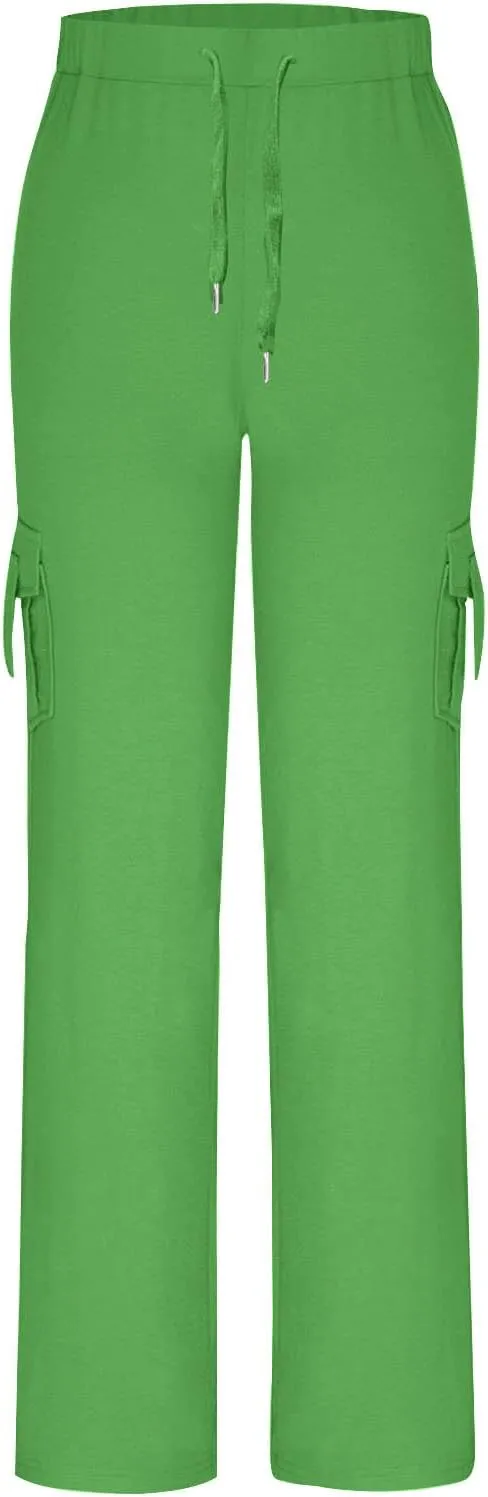 TARIENDY Women's Trouser Pants Summer Lightweight Sweatpants High Waisted Wide Leg Trouser Loose Fit Athletic Sweatpants