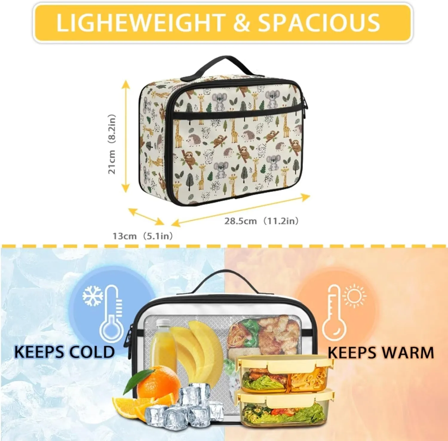 Teen Boys Girls School Backpack 17 In Kids Bookbag Lightweight Travel Laptop Backpack Stylish Casual Daypack Lunch Box Pencil Case Set Of 3 Animal Print