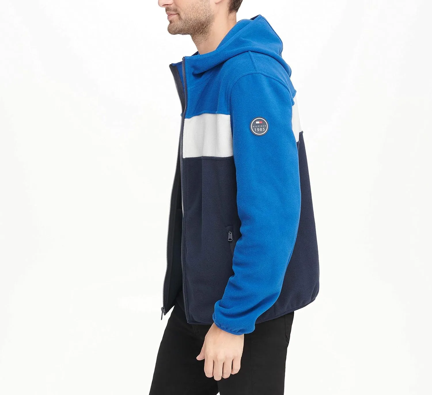 Tommy Hilfiger Men's Hooded Polar Fleece Jacket