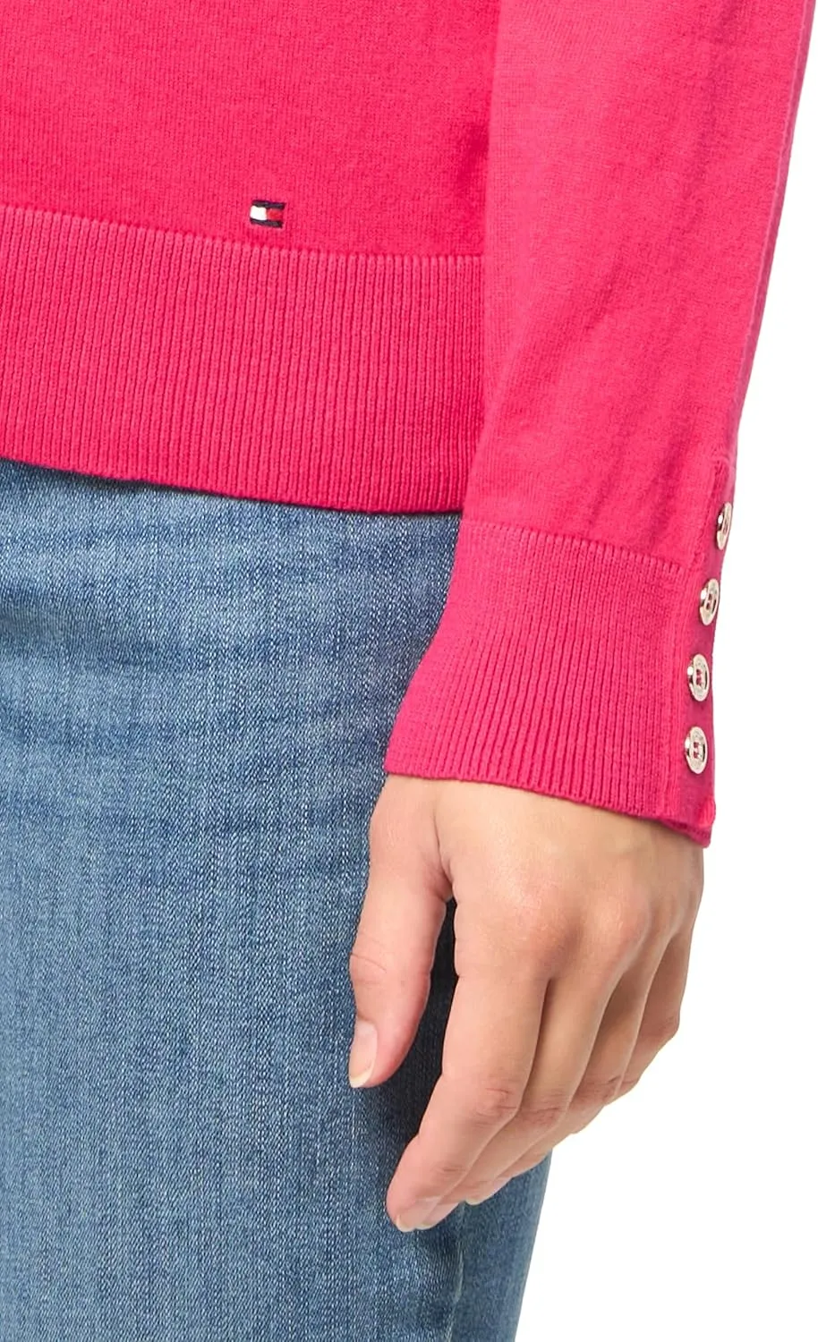 Tommy Hilfiger Women's Cotton Lightweight Turtleneck Sweater