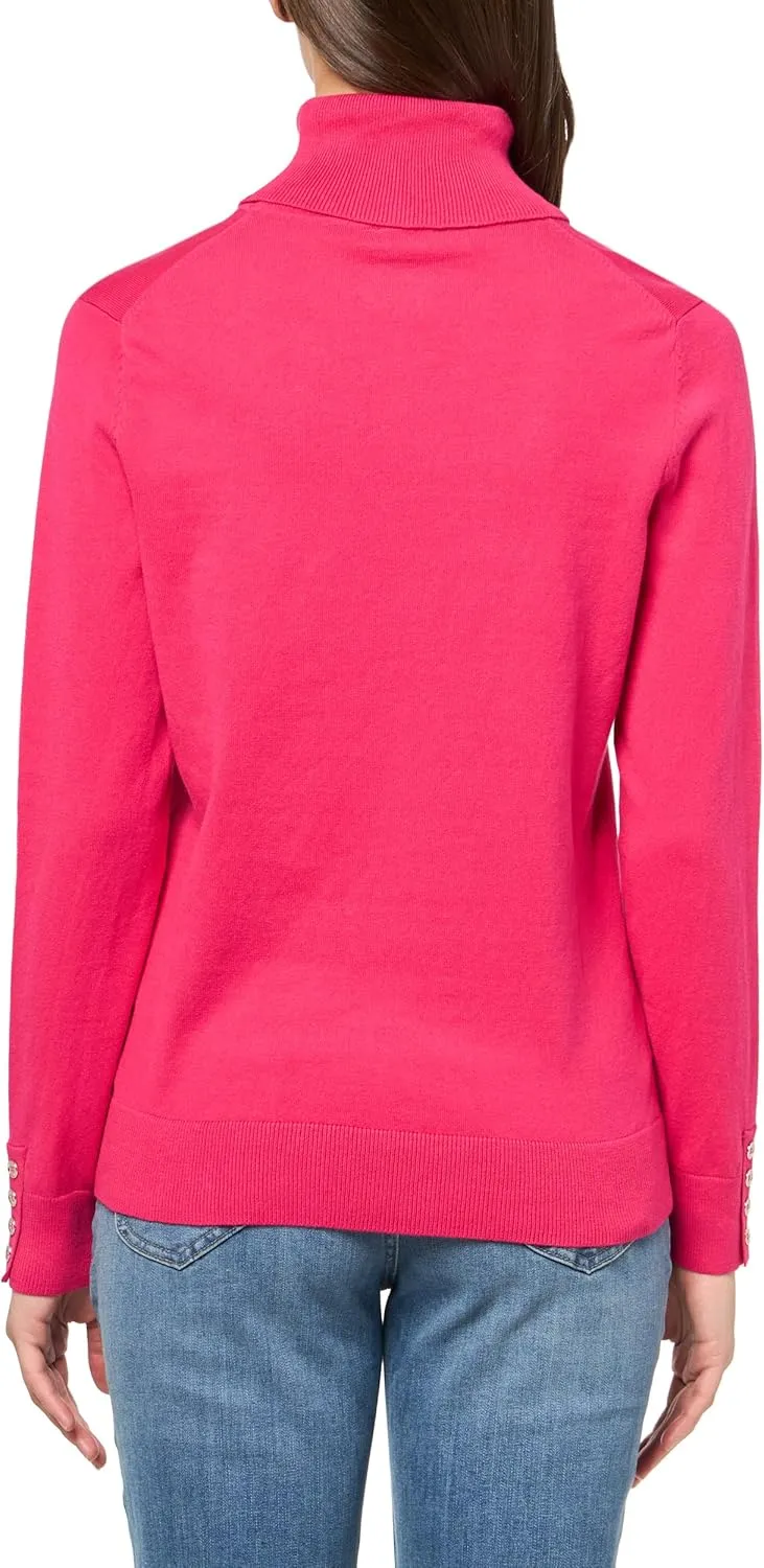 Tommy Hilfiger Women's Cotton Lightweight Turtleneck Sweater