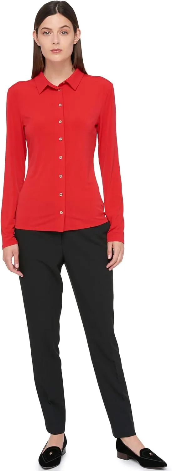 Tommy Hilfiger Women's Soft Work Long Sleeve Knit Top