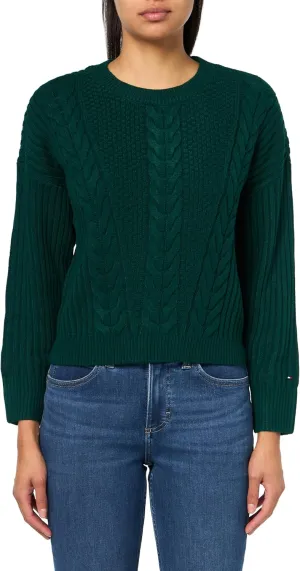 Tommy Hilfiger Women's Solid Crewneck Casual Sweater