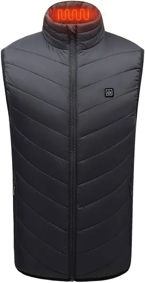 tuduoms Heated Vest for Women Men Warm Electric Heated Down Jacket Winter USB Rechargeable Heated Puffer Coat No Battery Pack