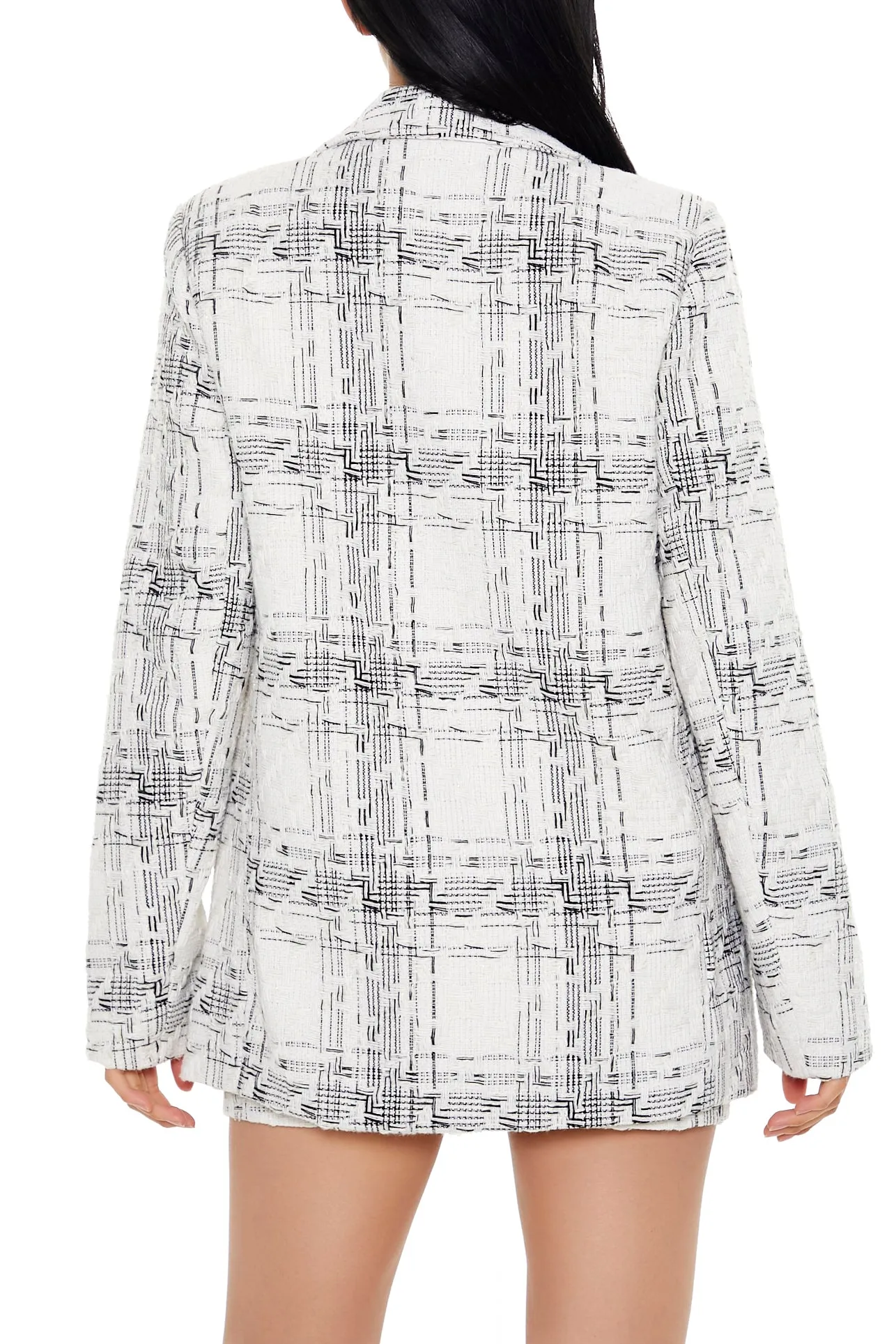 Tweed Plaid Blazer