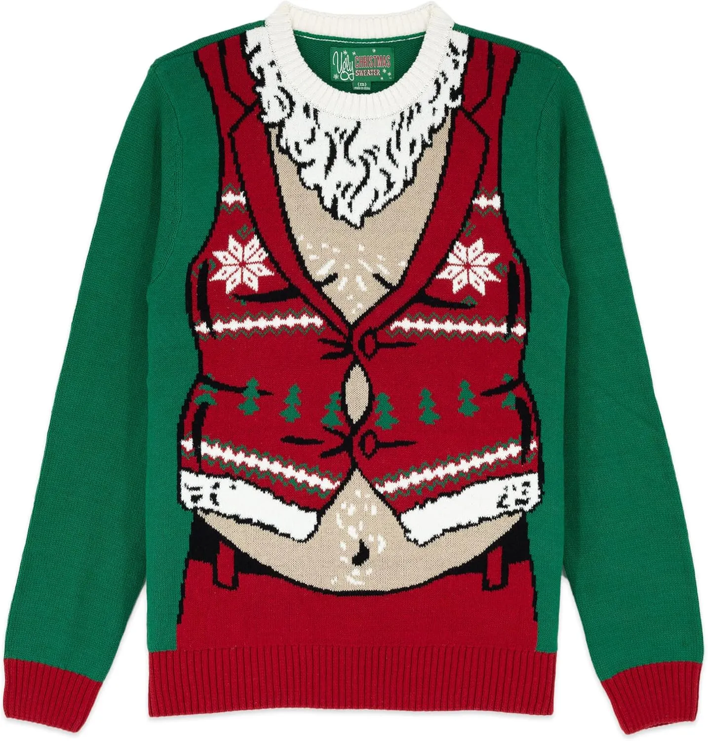 Ugly Christmas Sweater for Holiday Fun Tacky Unisex Design, Perfect Snug Fit Breathable Crewneck