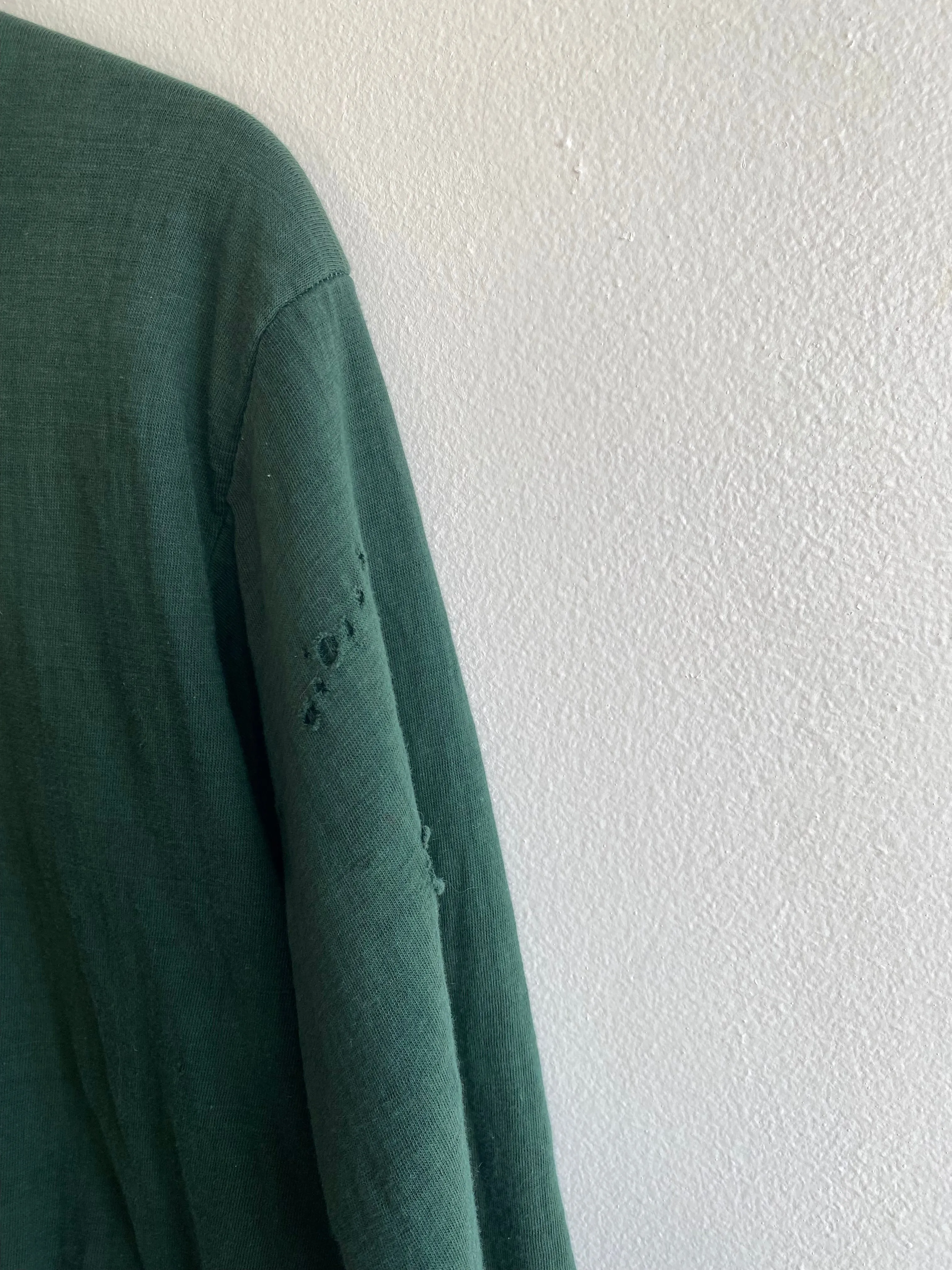 Vintage 1960/70s Thermal Lined Zip-Up Hooded Sweatshirt
