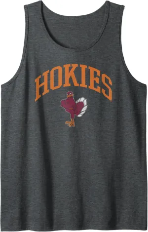 Virginia Tech Hokies Mascot Vintage Dark Heather Tank Top