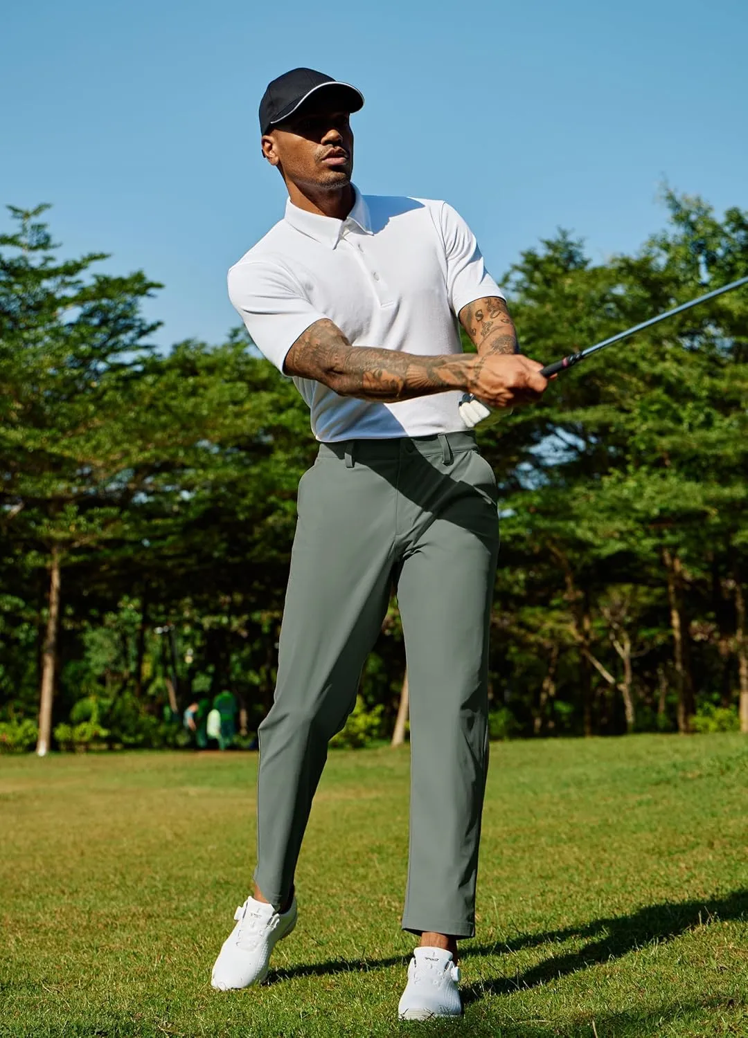 Willit Mens Golf Pants Stretch Dress Pants Quick Dry Work Business Slacks Casual Pants with 4 Pockets 30"/32"/34"