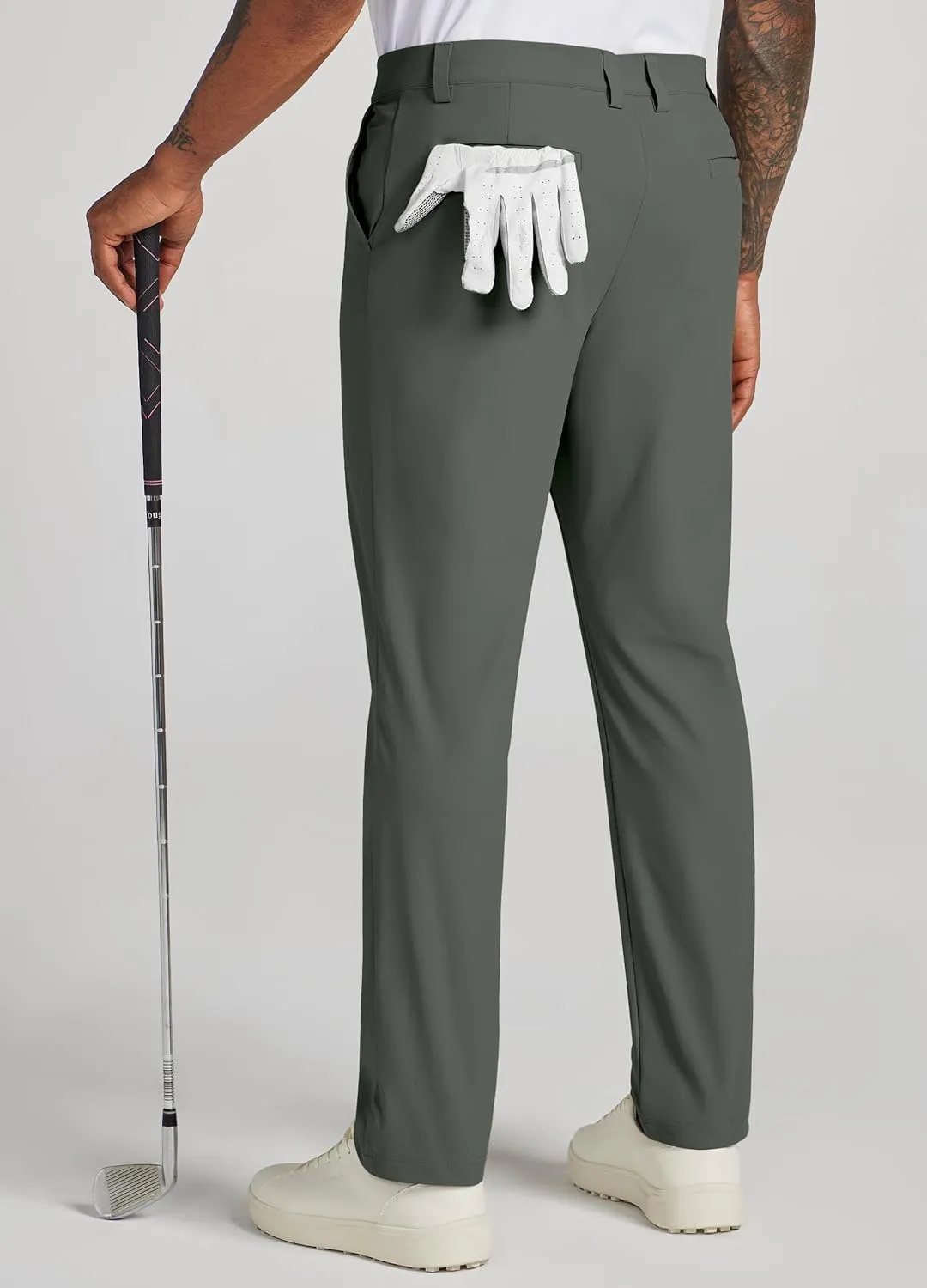 Willit Mens Golf Pants Stretch Dress Pants Quick Dry Work Business Slacks Casual Pants with 4 Pockets 30"/32"/34"
