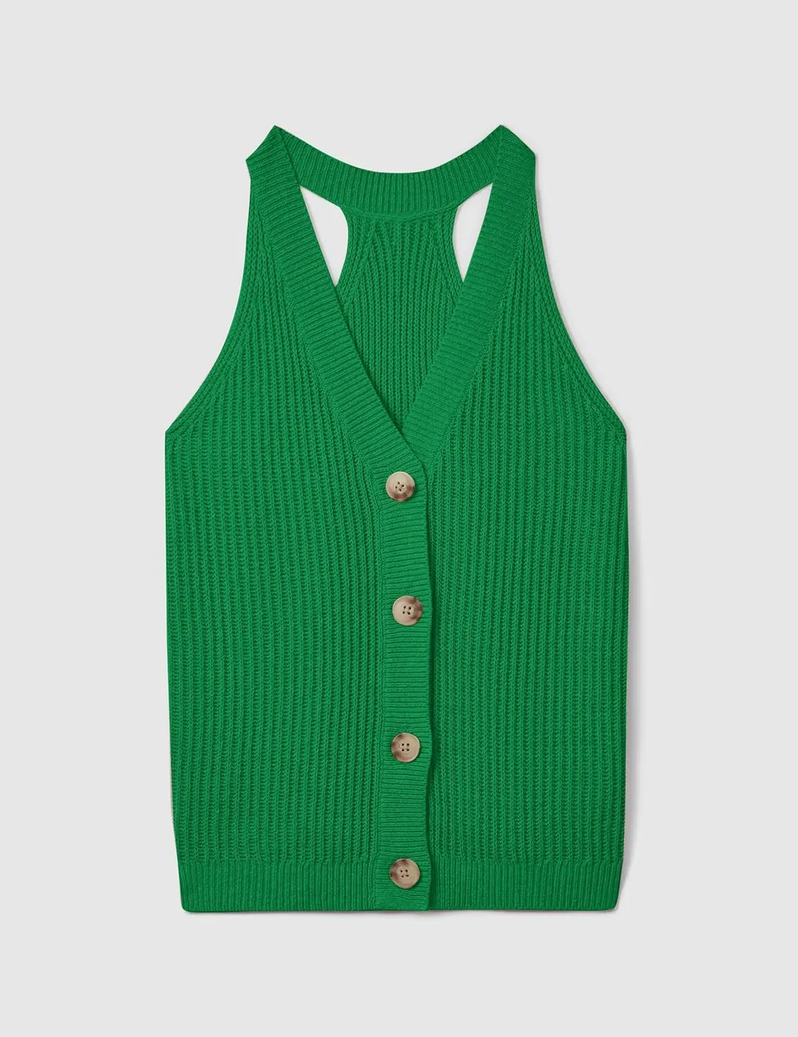Women Sweater Vest Tops Button Down V Neck Sleeveless Knit Tank Top Loose Fit Knit Cardigan Vest Solid Summer Shirts