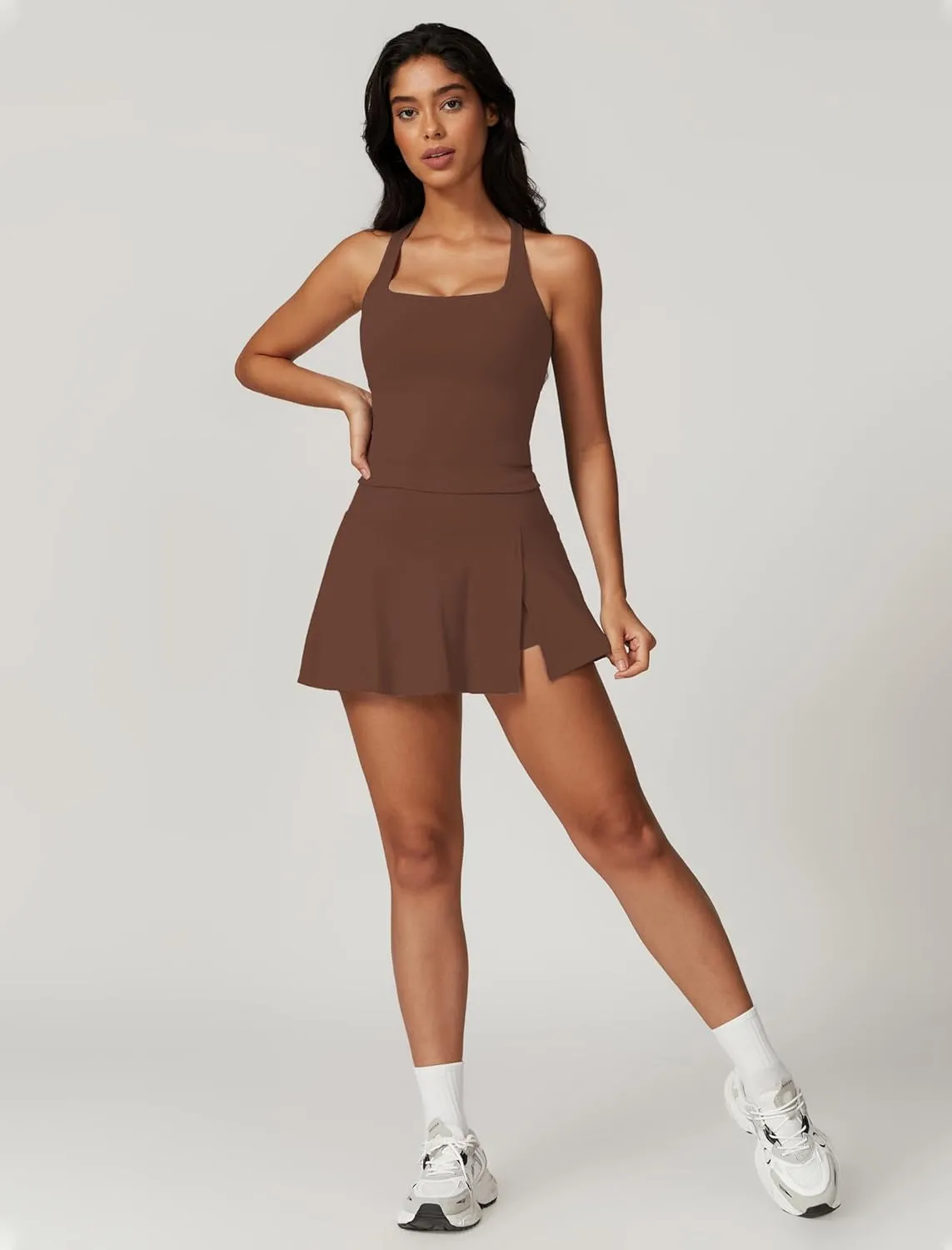 Womens 2 Piece Tennis Skirt Workout Skorts Athletic Set Yoga Golf Outfits for Women Two Piece Tennis Skirt Sets