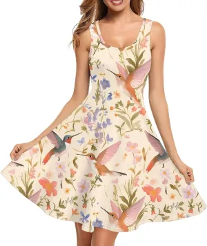 Womens Casual Summer Sundress Halter Mini Plus Size Sexy Casual Skims Dress Prom Birthday Party Beach XS-4XL