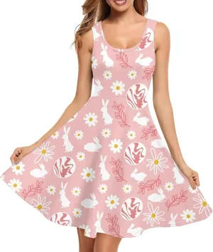 Womens Casual Summer Sundress Halter Mini Plus Size Sexy Casual Skims Dress Prom Birthday Party Beach XS-4XL