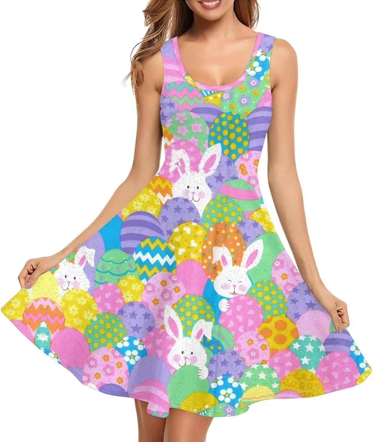 Womens Casual Summer Sundress Halter Mini Plus Size Sexy Casual Skims Dress Prom Birthday Party Beach XS-4XL