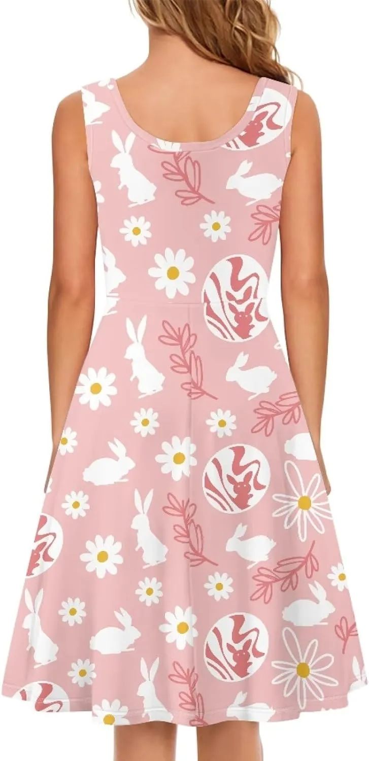 Womens Casual Summer Sundress Halter Mini Plus Size Sexy Casual Skims Dress Prom Birthday Party Beach XS-4XL