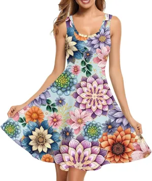 Womens Casual Summer Sundress Halter Mini Plus Size Sexy Casual Skims Dress Prom Birthday Party Beach XS-4XL