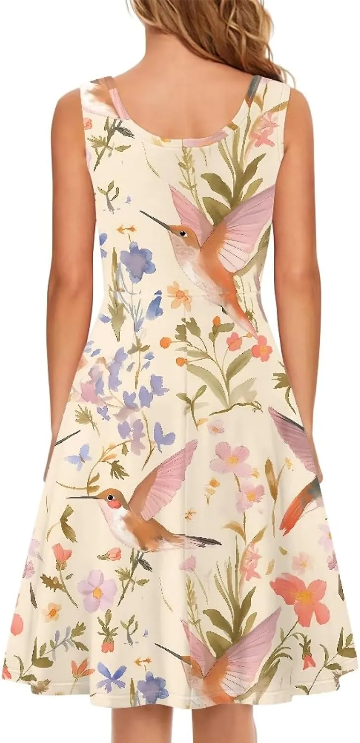Womens Casual Summer Sundress Halter Mini Plus Size Sexy Casual Skims Dress Prom Birthday Party Beach XS-4XL