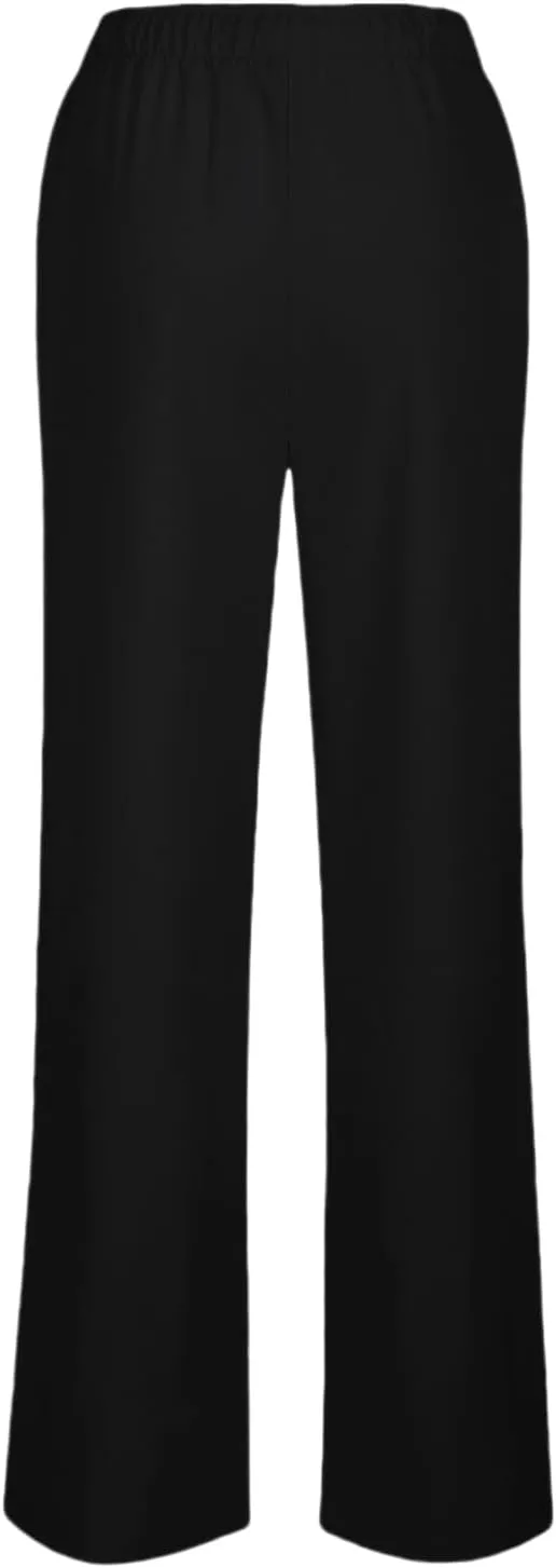 Womens Cotton Linen Trousers High Waisted Drawstring Wide Leg Pants with Pockets Casual Loose Sweatpants for Women