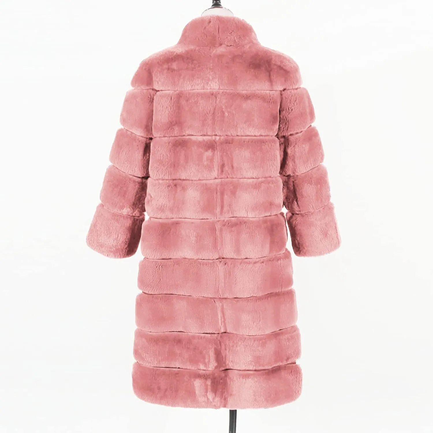 Womens Luxury Faux Fur Coats Winter Long Cardigan Vintage Fuzzy Warm Jacket Oversized Soft Solid Open Front Overcoat