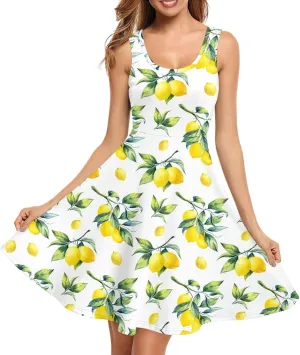Womens Plus Size Summer Dresses Halter High Waist Sleeveless Casual Midi Dress XS-4XL