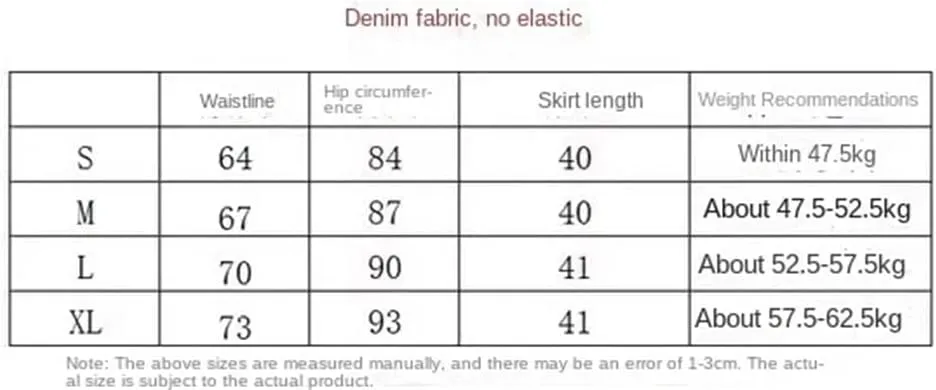 Women's Summer Denim Skirt for High Waisted Slimming A-Line Short Skirt with Wrapped Buttocks