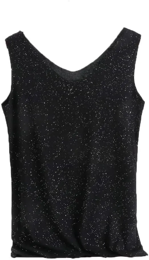 Women's Summer V-Neck Vest Sleeveless Slim Top Camisole