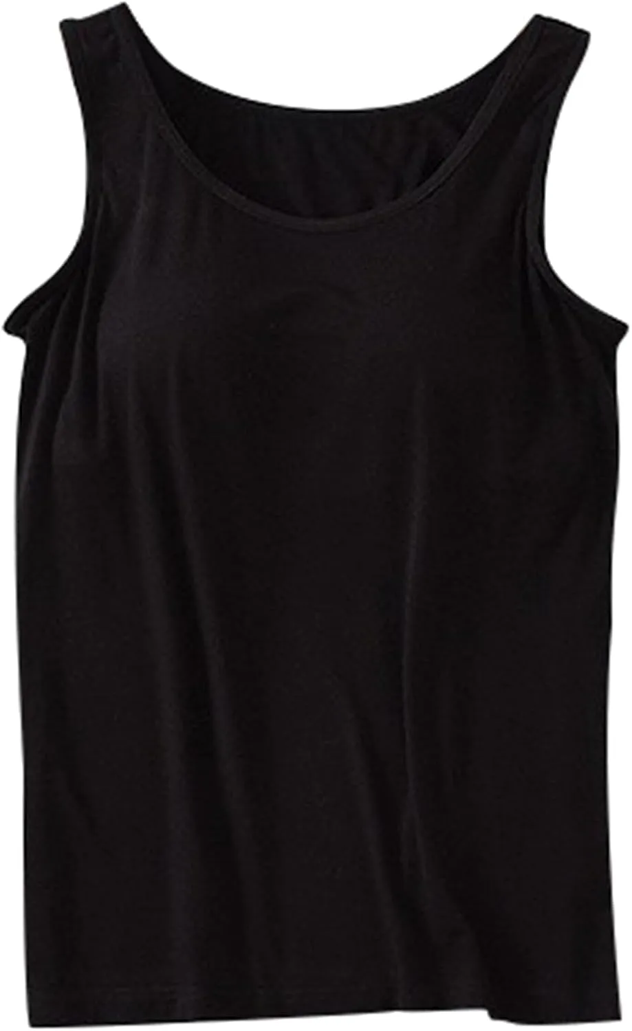 Womens Tank Tops with Built in Bra with Padding Camisole Tops for Women Built in Bra Casual Sleeveless Undershirt Top
