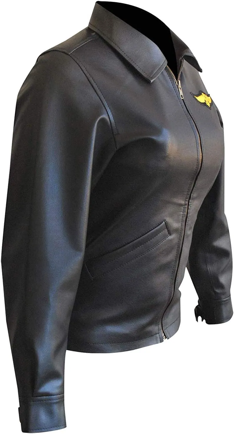 Womens Top Charlie Flight Pilot Aviator Costume Leather Jacket
