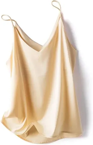 Women's V-Neck Short Inner Top One-Shoulder Camisole