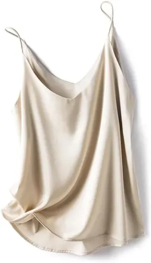 Women's V-Neck Short Inner Top One-Shoulder Camisole