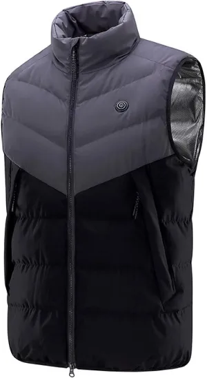 XUNRYAN Heated Jacket for Women Heated Vest Quilted Lightweight Jackets Winter Cotton Down Coats Padded Gilet Waistcoats