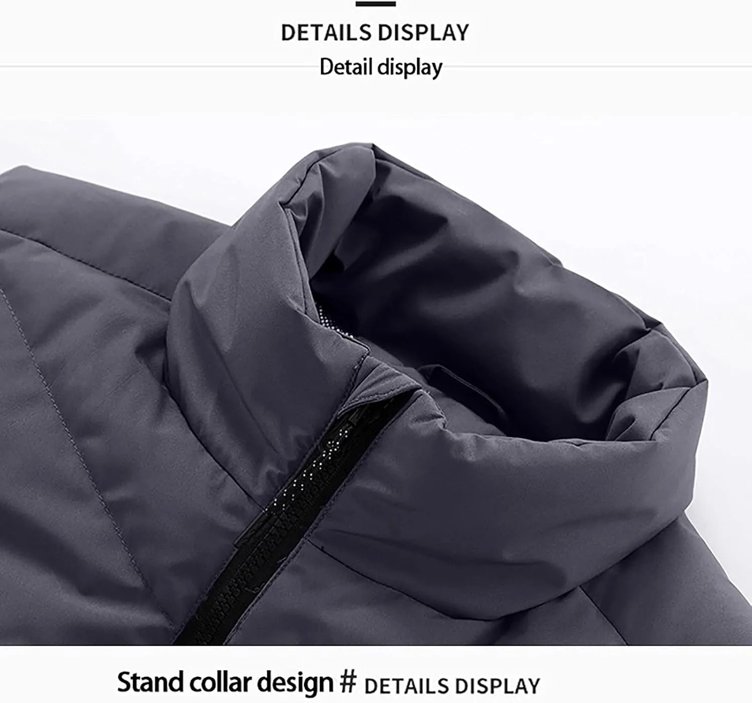 XUNRYAN Heated Jacket for Women Heated Vest Quilted Lightweight Jackets Winter Cotton Down Coats Padded Gilet Waistcoats