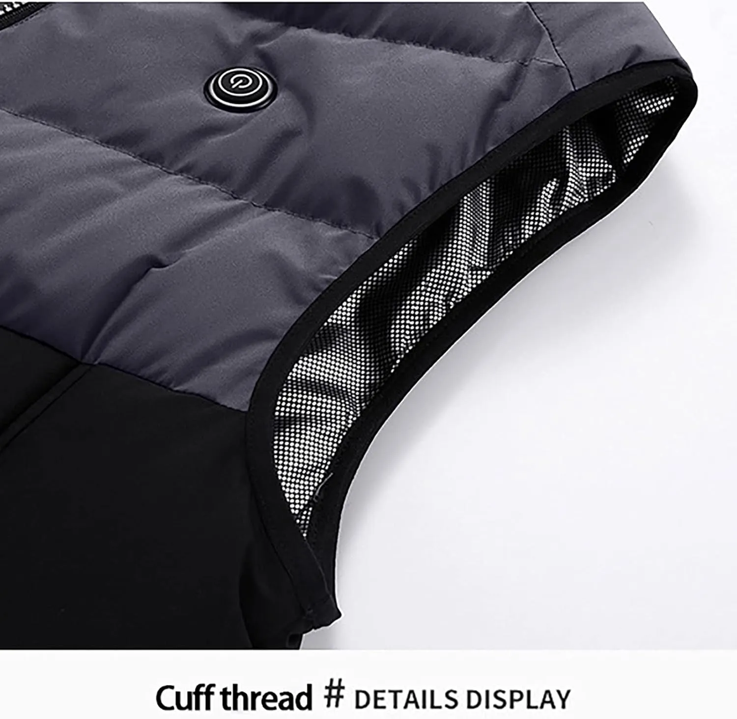 XUNRYAN Heated Jacket for Women Heated Vest Quilted Lightweight Jackets Winter Cotton Down Coats Padded Gilet Waistcoats