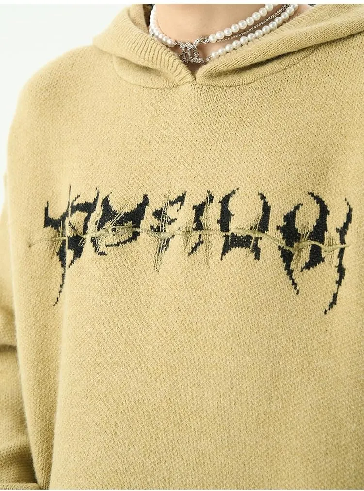 Y2K Skeleton Graphic Hoodies Sweater Grunge Oversized Pullover Sweater Crewneck Jackets Sweatshirts Vintage Clothes