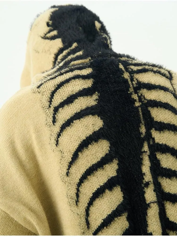 Y2K Skeleton Graphic Hoodies Sweater Grunge Oversized Pullover Sweater Crewneck Jackets Sweatshirts Vintage Clothes